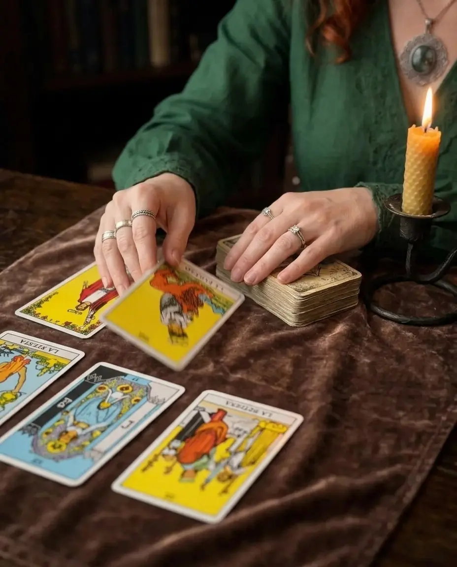 Las cartas de tarot que usa Marina en sus consultas